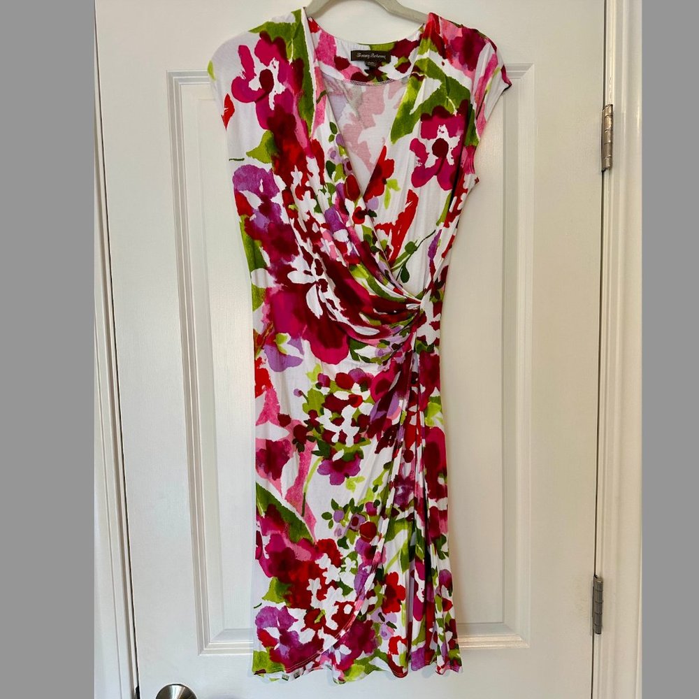 Tommy Bahama Faux Wrap Floral Dress Size S